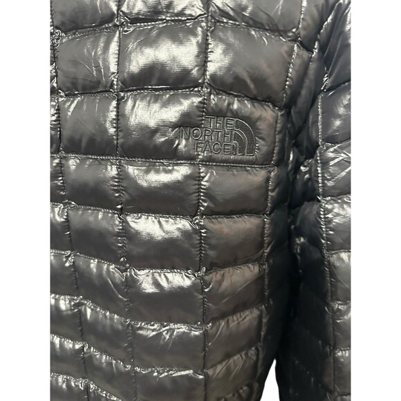 North Face ThermoBall Women XL Black Quilted Insulation Warm Jacket Primaloft - Picture 13 of 14